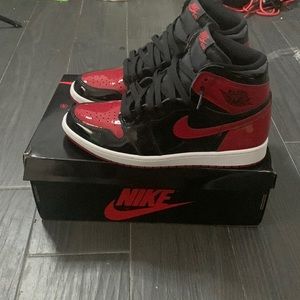 Air Jordan patent ones US men 10 I just wanna get these off my hands